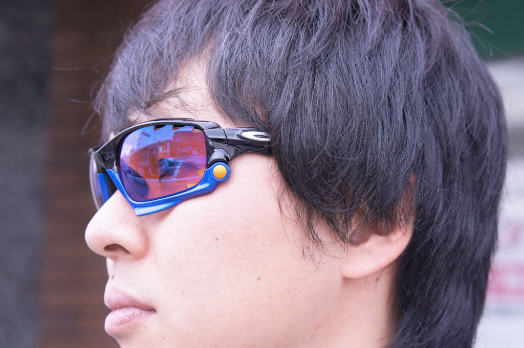 美品♪ゴールド偏光♪】スプリットジャケット/オークリー/oakley